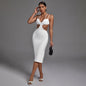Strappy Sleeveless Cut Out Midi Bandage Dress