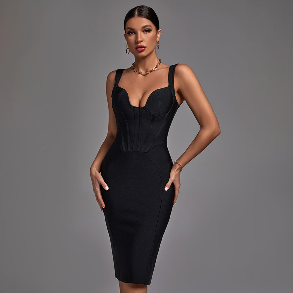 Black Bandage Dress PF22031 2