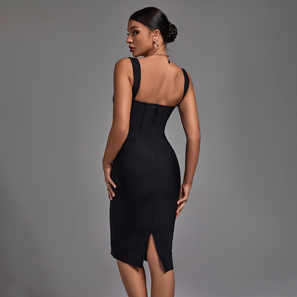 Black Bandage Dress PF22031 4