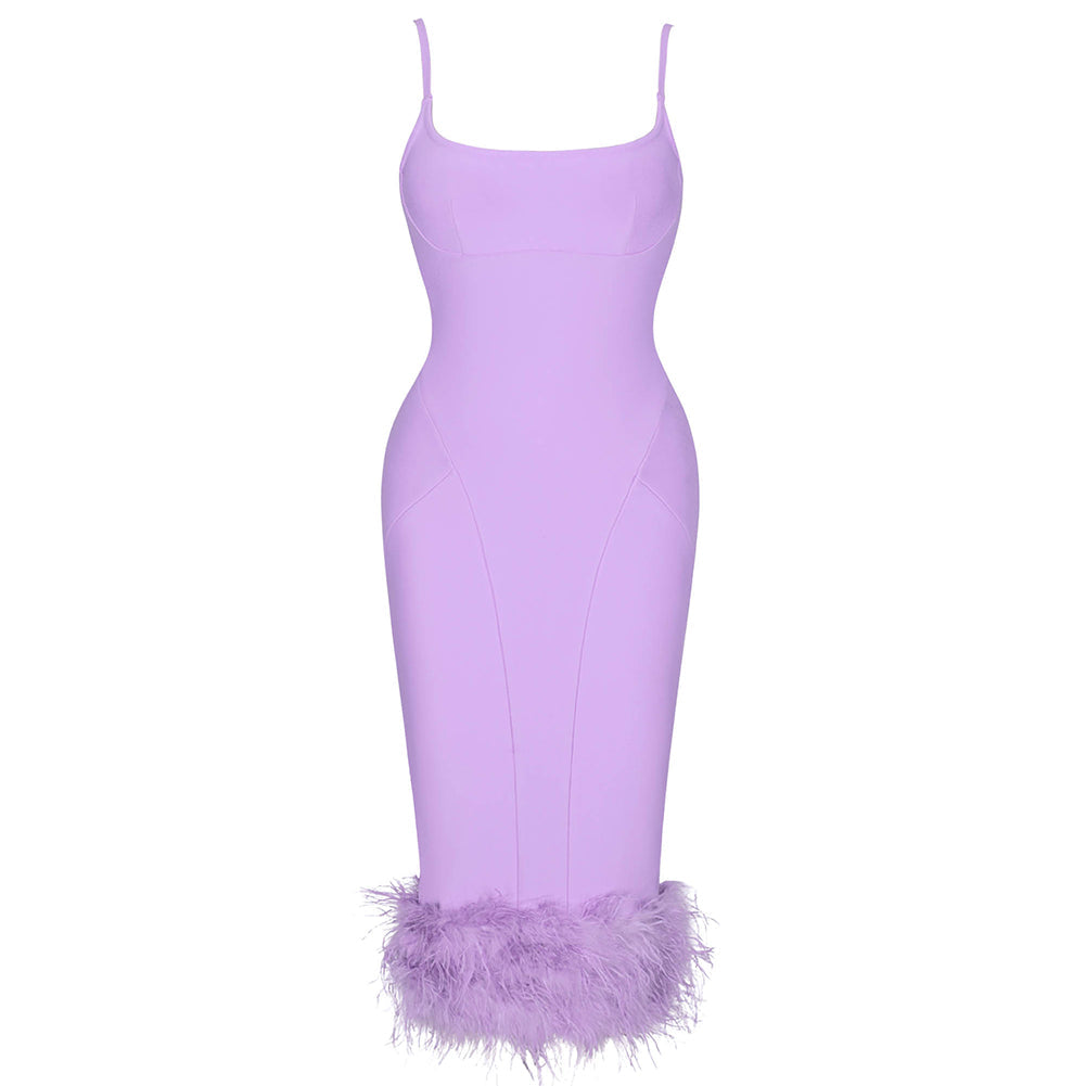 Light Purple Bandage Dress PF22054 1