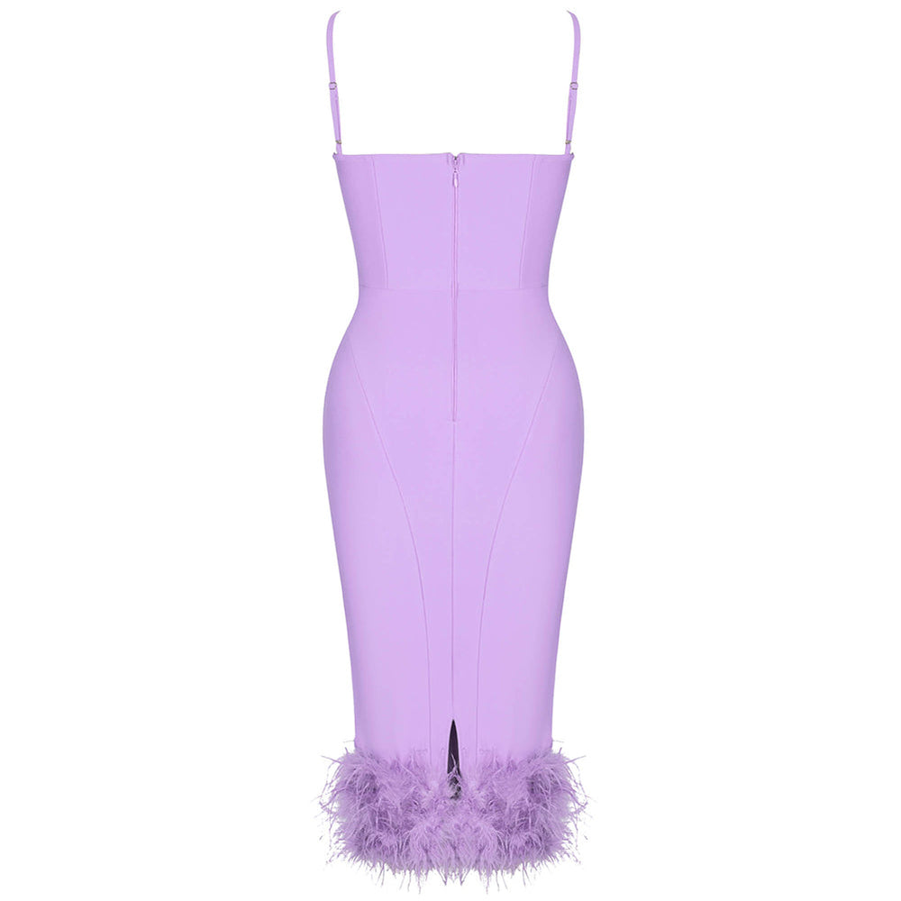 Light Purple Bandage Dress PF22054 2