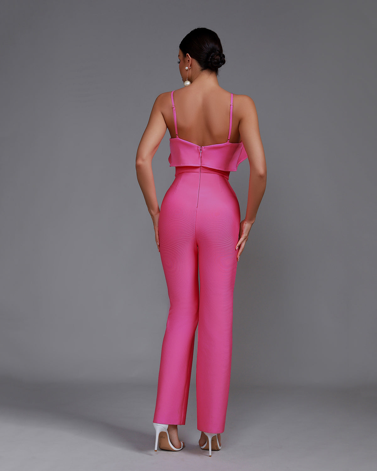 Strappy Ruffle Bandage Jumpsuit
