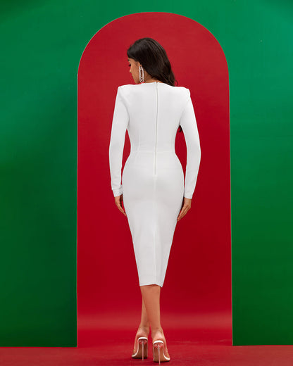 Monroe Heart Cutout Midi Bandage Dress