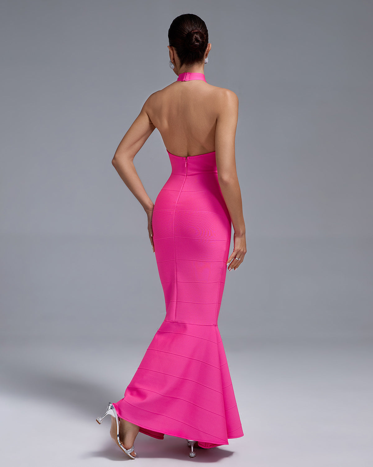 Halter Maxi Bandage Fishtail Dress