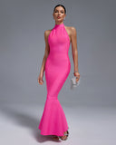 Halter Maxi Bandage Fishtail Dress