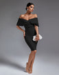 V Neck Midi Bandage Dress With Belt