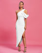 One Shoulder Bandage Maxi Dress