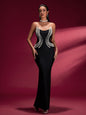 Pearl Detail Bandage Maxi Dress