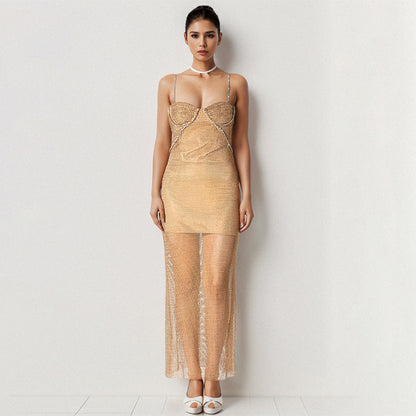 Apricot Bodycon Dress PZC2410