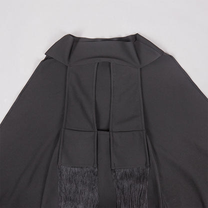 Off Shoulder Cloak Mini Bandage Dress PZC2496