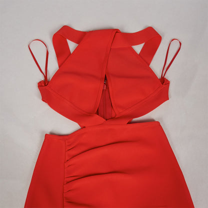 Strappy Sleeveless Cut Out Maxi Bandage Dress PZC2508