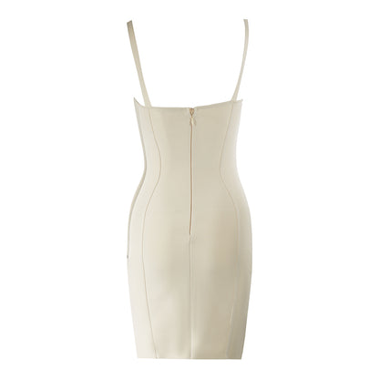 Strappy Sleeveless Sheathy Mini Bandage Dress PZC2511