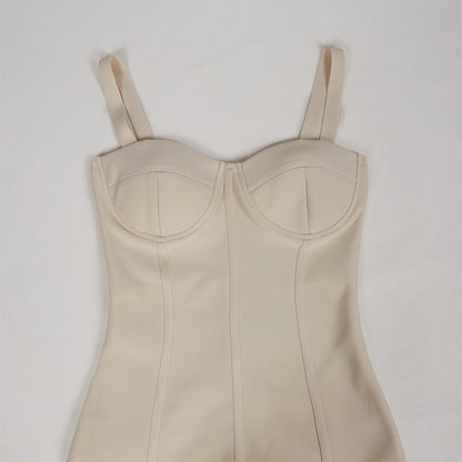 Strappy Sleeveless Sheathy Mini Bandage Dress PZC2511