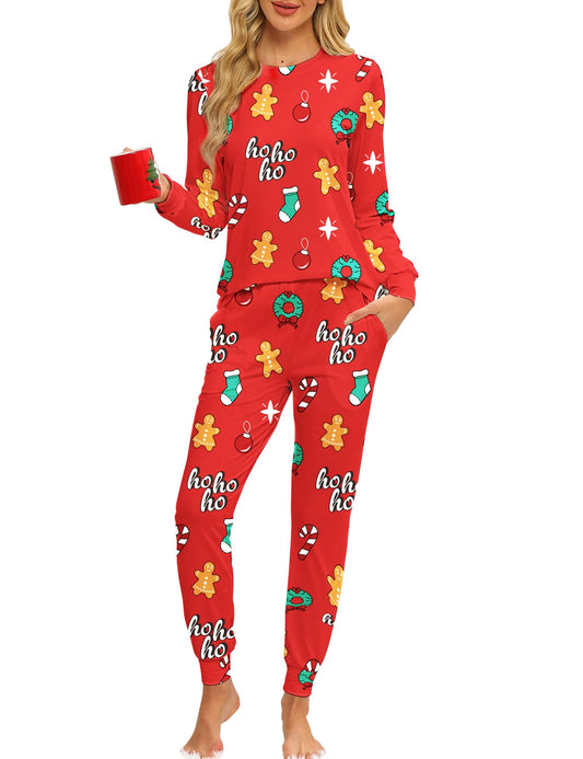 UINKKE 2 Piece Long Sleeve Lounge Sets