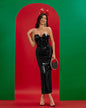 Strapless Maxi Sequins Dress