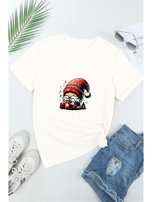 KevaMolly Graphic T Shirts for Women Summer Casual Halloween Printed Tee Cotton Tops Loose Fit