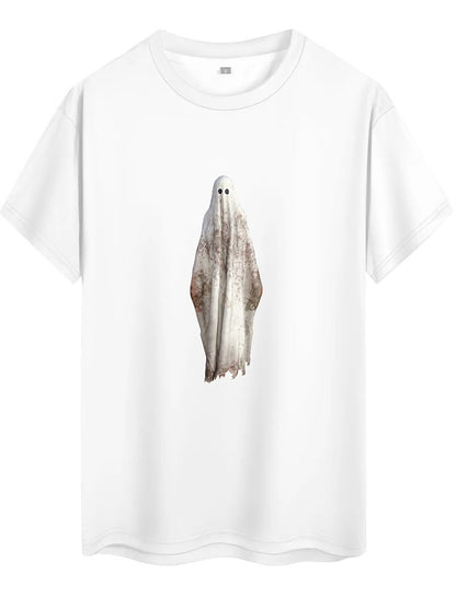 KevaMolly Graphic T Shirts for Women Summer Casual Halloween Printed Tee Cotton Tops Loose Fit