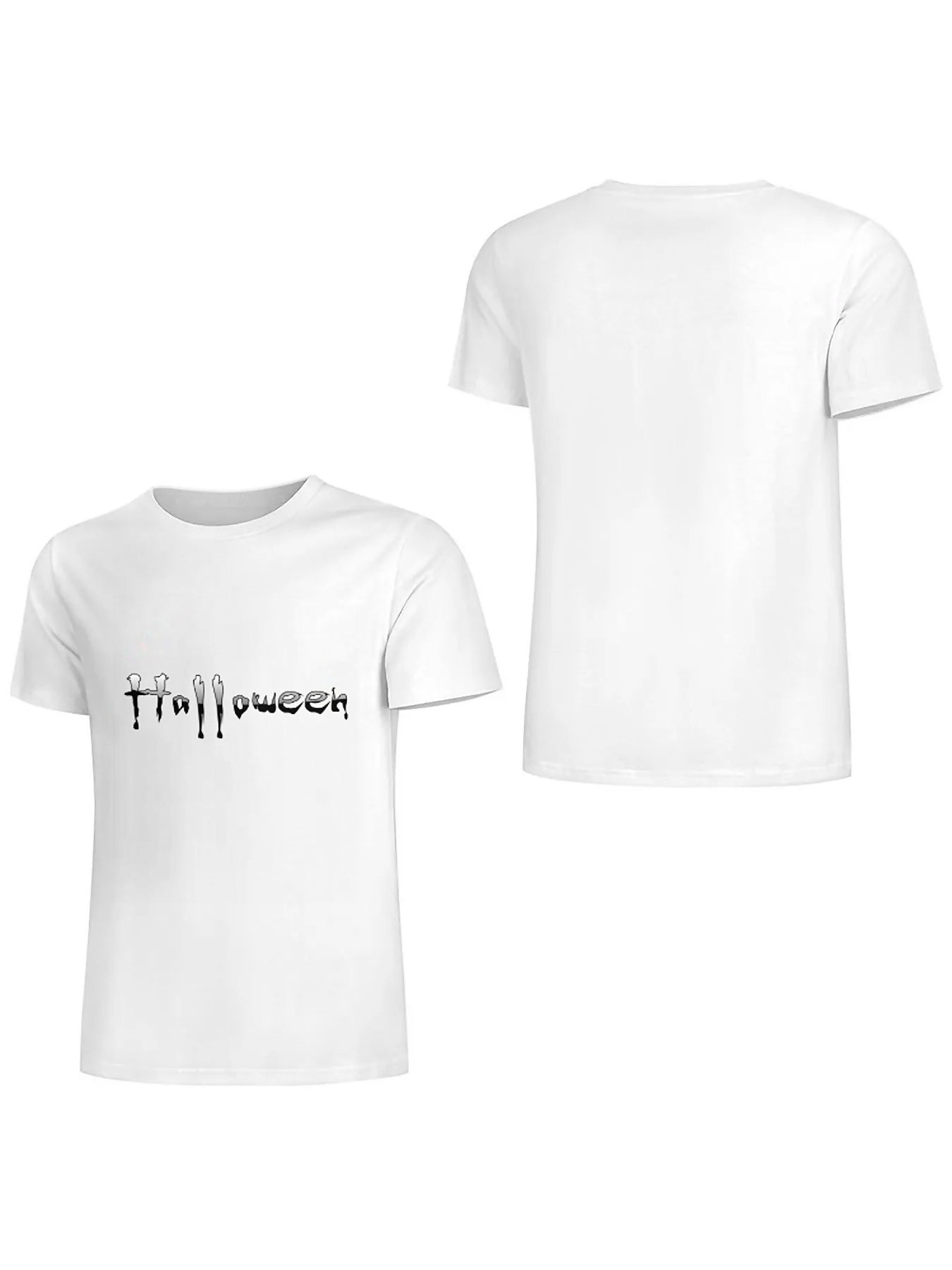 KevaMolly Graphic T Shirts for Women Summer Casual Halloween Printed Tee Cotton Tops Loose Fit