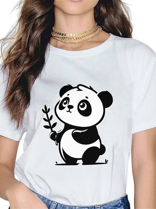 KevaMolly Graphic T Shirts for Women Summer Casual Halloween Printed Tee Cotton Tops Loose Fit