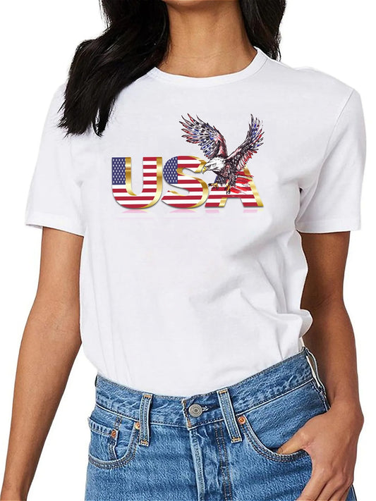 KevaMolly Graphic T Shirts for Women Summer Casual Halloween Printed Tee Cotton Tops Loose Fit