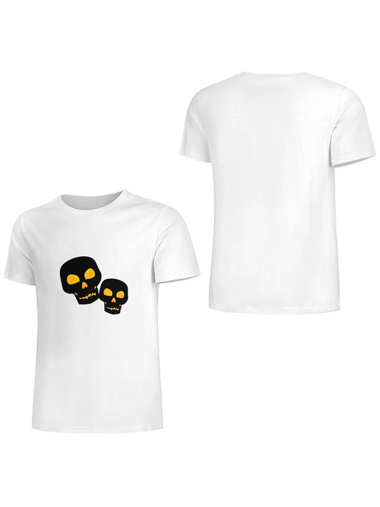 KevaMolly Graphic T Shirts for Women Summer Casual Halloween Printed Tee Cotton Tops Loose Fit