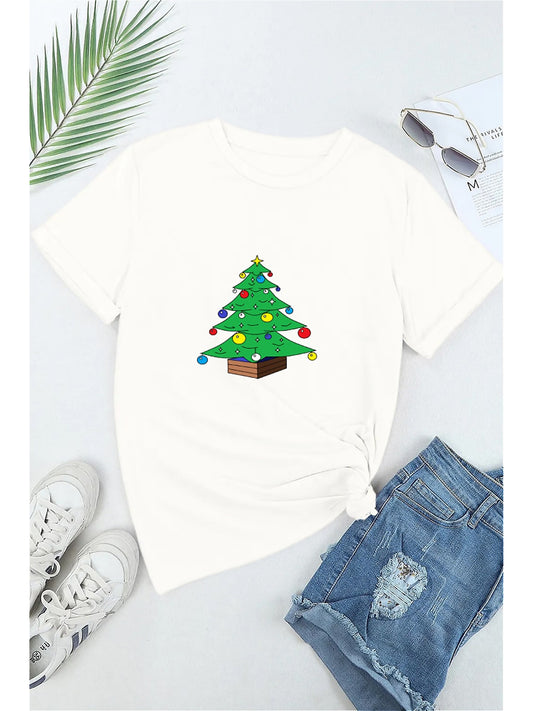 KevaMolly Graphic T Shirts for Women Summer Casual Halloween Printed Tee Cotton Tops Loose Fit