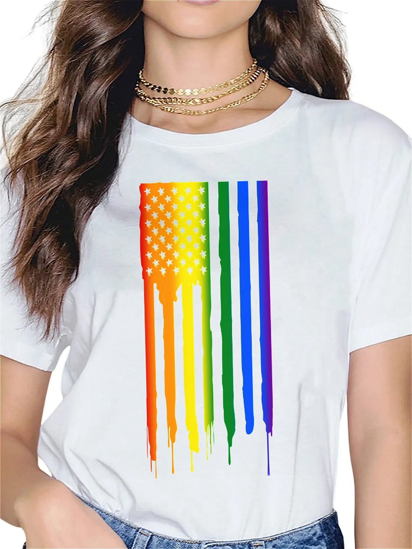 KevaMolly Graphic T Shirts for Women Summer Casual Halloween Printed Tee Cotton Tops Loose Fit