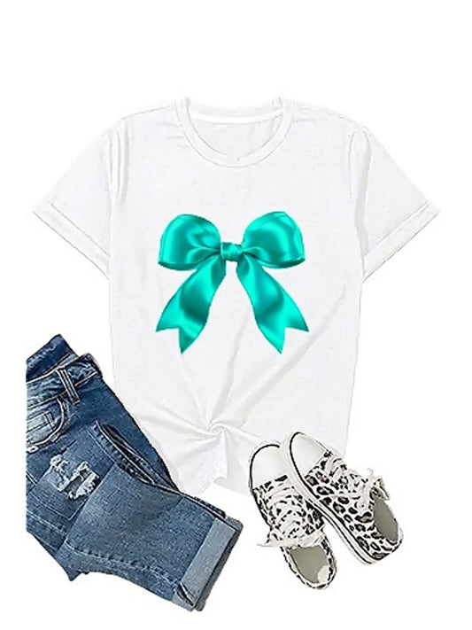 KevaMolly Graphic T Shirts for Women Summer Casual Halloween Printed Tee Cotton Tops Loose Fit