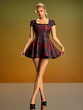 Black Red Dress ZNSBA1352