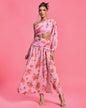 One Shoulder Printed Maxi Dress