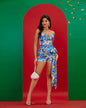 High Tide Floral Draped Playsuit