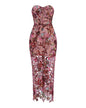 Tokyo Dahlia Floral Sequins Maxi Dress