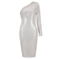 One Shoulder Asymmetrical Sequins Dress