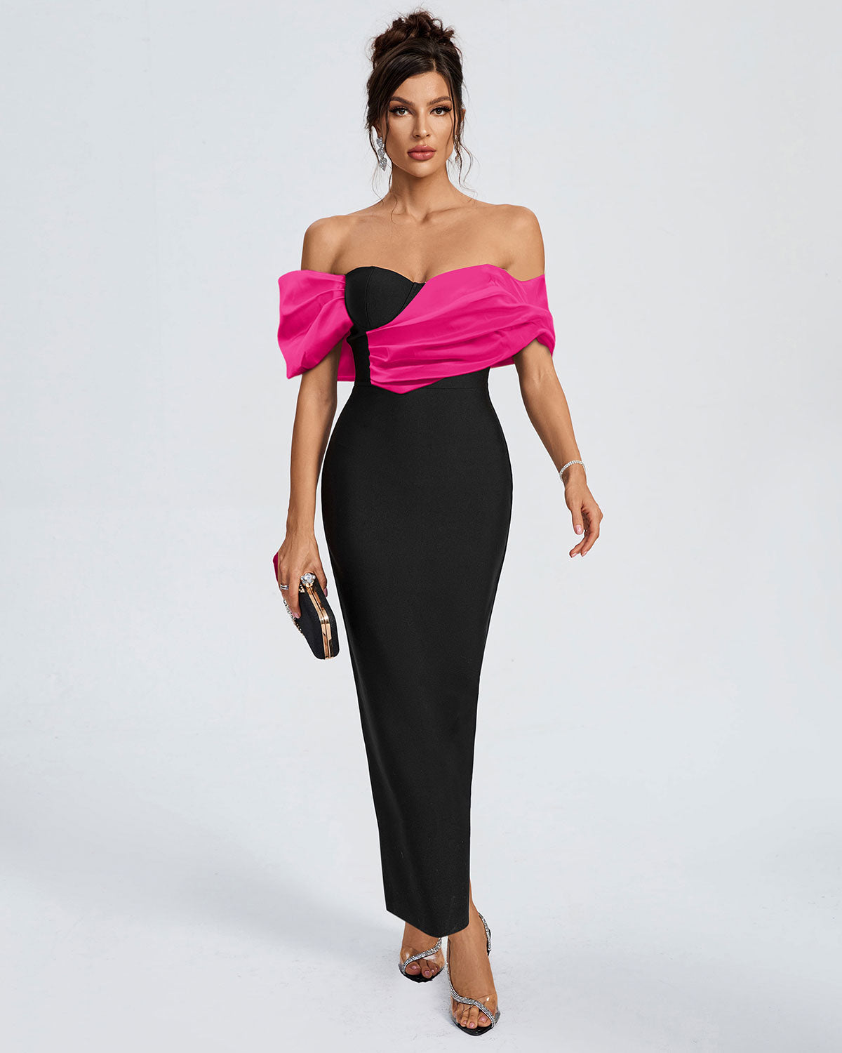 Elegant Off Shoulder Bandage Evening Dress