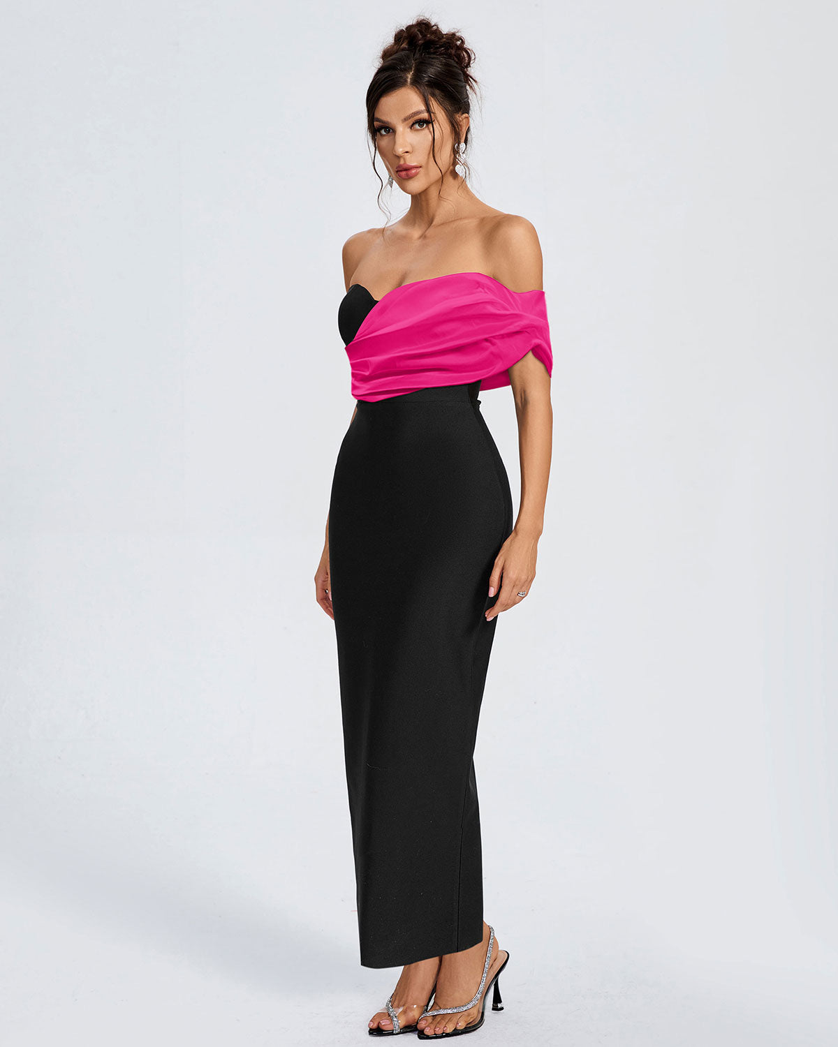 Elegant Off Shoulder Bandage Evening Dress