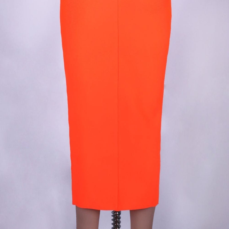 High Neck Sleeveless Plain Over Knee Bandage Dress PF19072 20 in wolddress