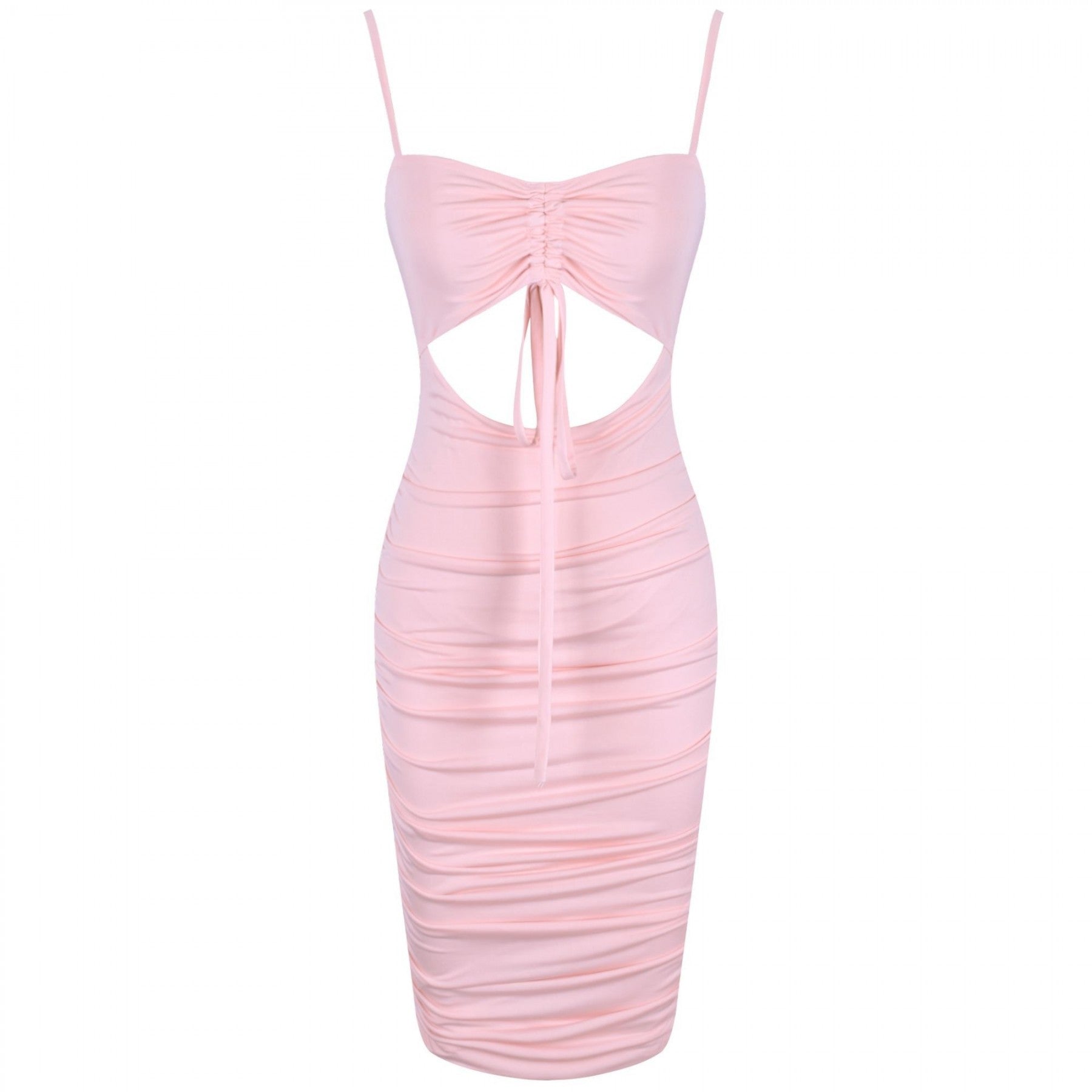 Strappy Sleeveless Cutout Over Knee Bodycon Dress HI1071 1 in wolddress
