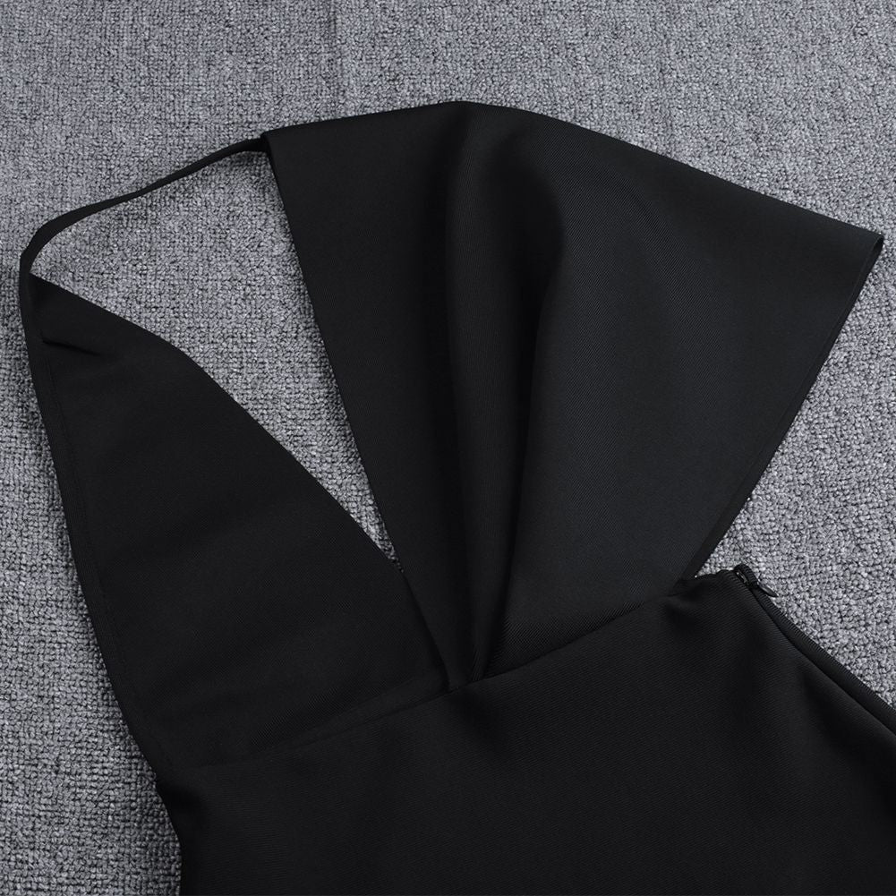 V Neck Short Sleeve Backless Maxi Bandage Dress PF19077 22 in wolddress