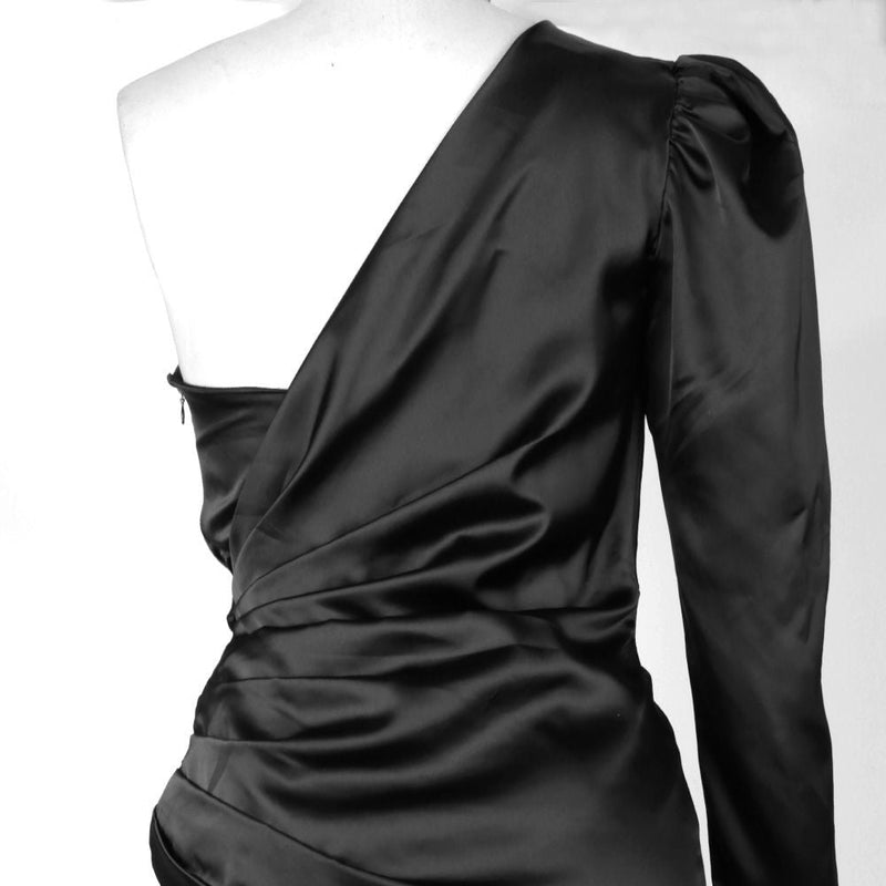 One Shoulder Long Sleeve Asymmetrical Mini Bodycon Dress HI1105 23 in wolddress