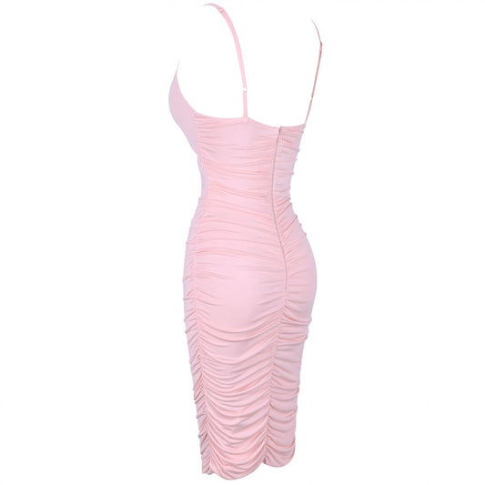 Strappy Sleeveless Cutout Over Knee Bodycon Dress HI1071 2 in wolddress