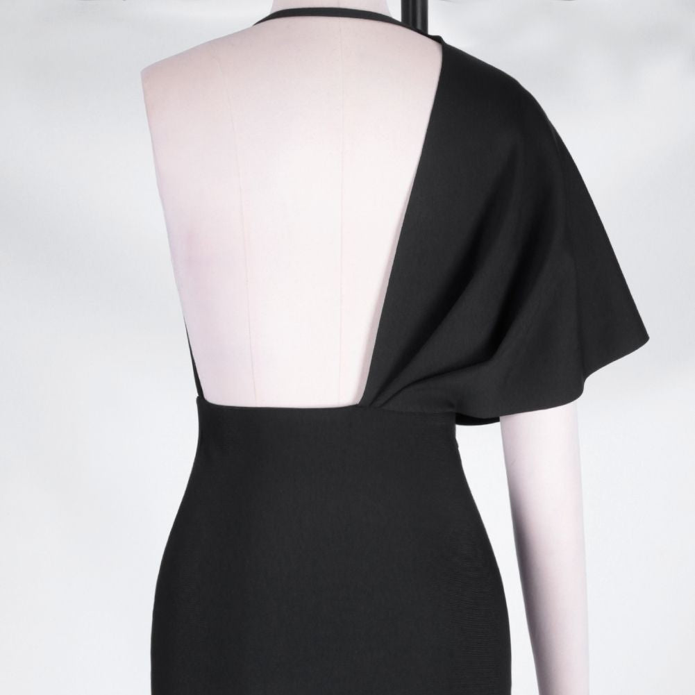 V Neck Short Sleeve Backless Maxi Bandage Dress PF19077 19 in wolddress