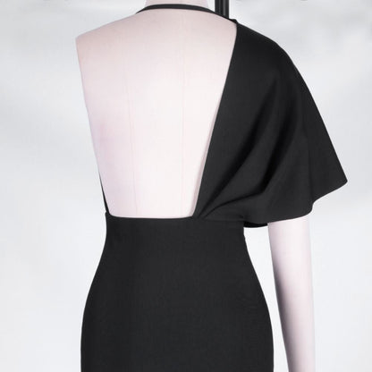 V Neck Short Sleeve Backless Maxi Bandage Dress PF19077 19 in wolddress