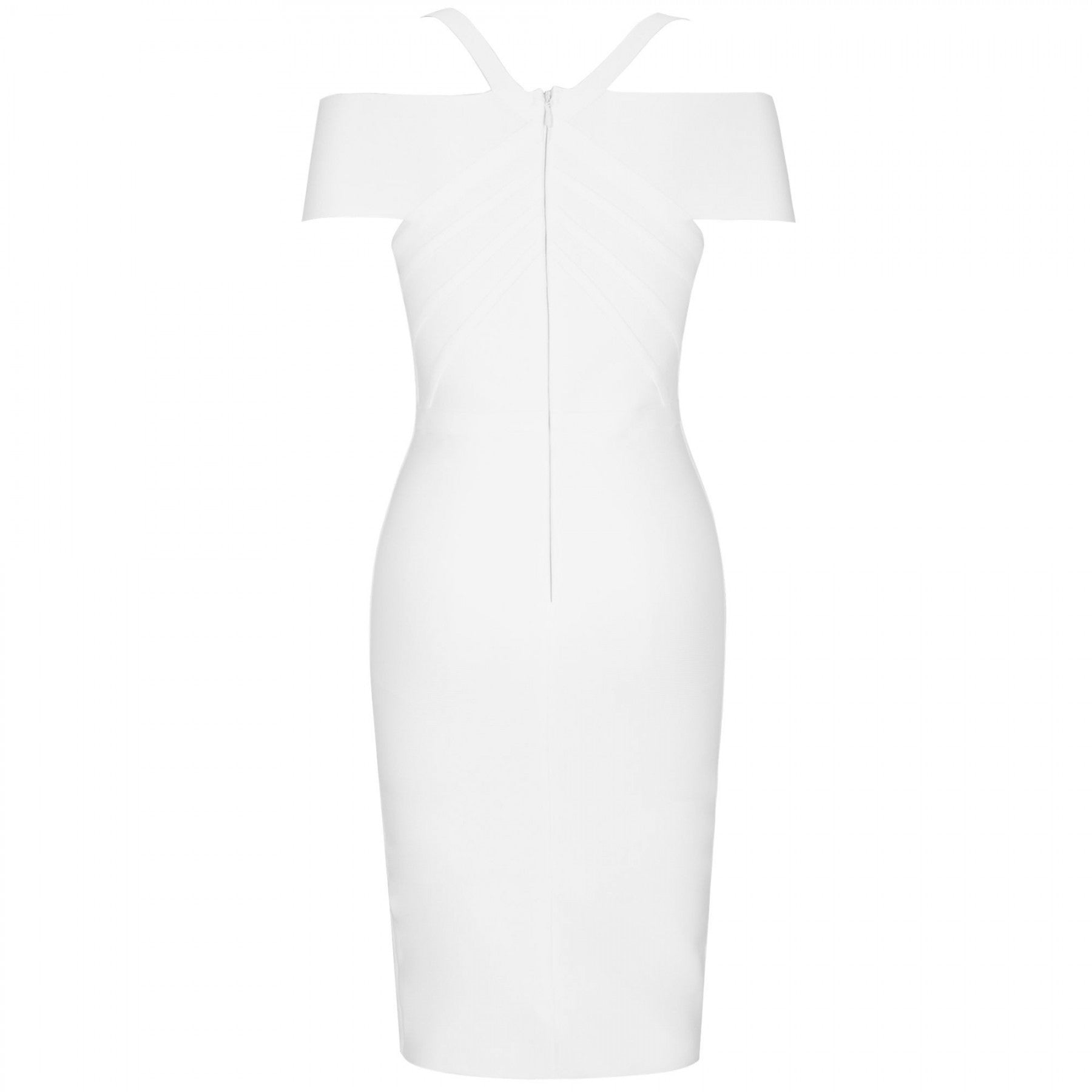 V Neck Mid Sleeve Striped Over Knee Bandage Dress PF19089 25 in wolddress