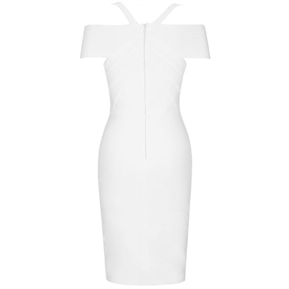 V Neck Mid Sleeve Striped Over Knee Bandage Dress PF19089 25 in wolddress