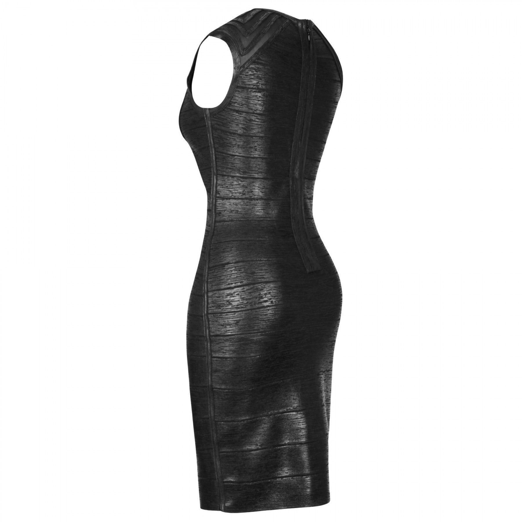 Round Neck Sleeveless Striped Mini Bandage Dress PZ19252 7 in wolddress