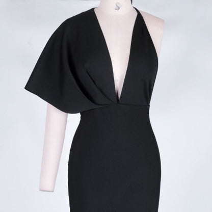 V Neck Short Sleeve Backless Maxi Bandage Dress PF19077 17 in wolddress