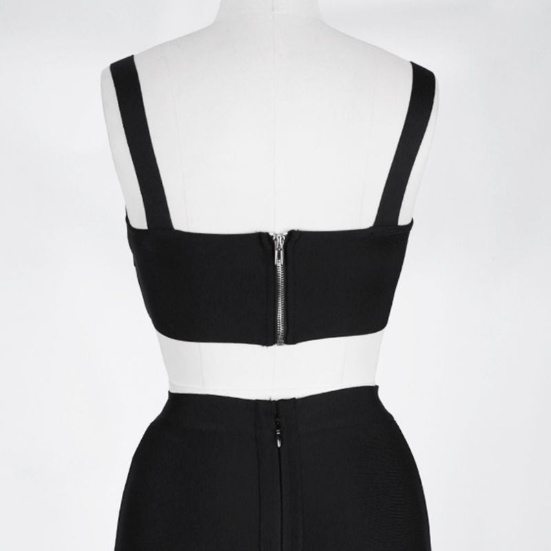 Strappy Sleeveless 2 Piece Over Knee Bandage Set PP19058 73 in wolddress