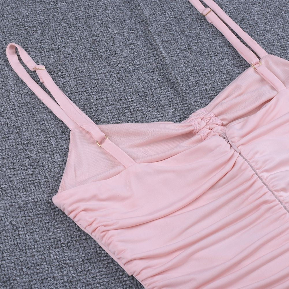 Strappy Sleeveless Cutout Over Knee Bodycon Dress HI1071 8 in wolddress
