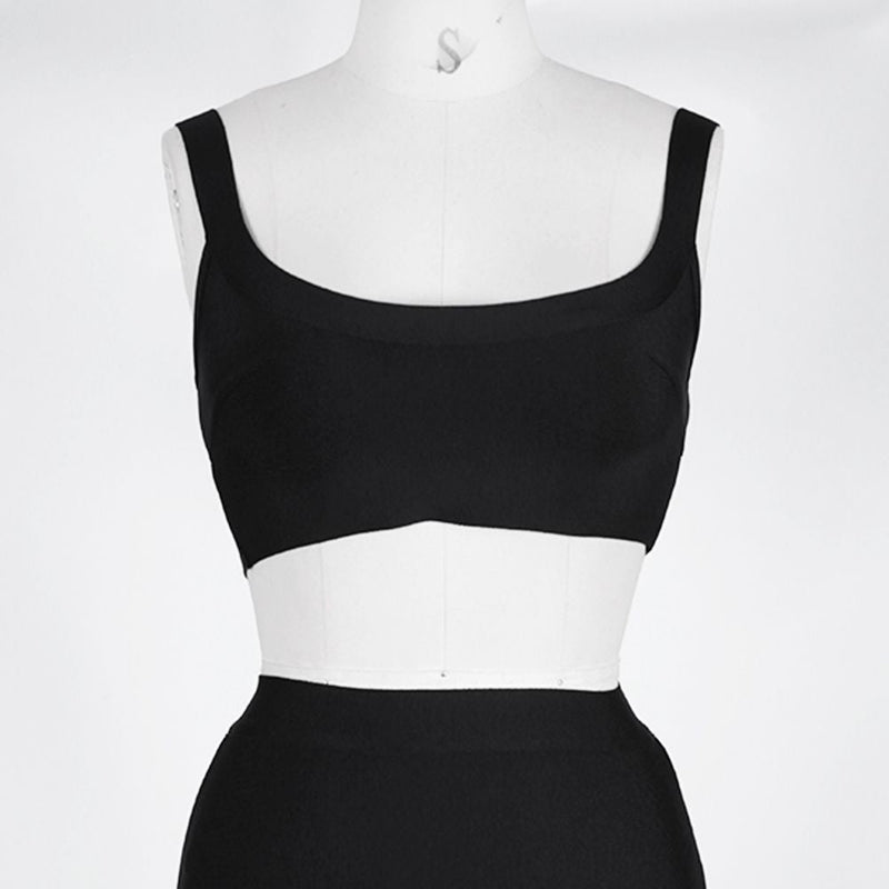 Strappy Sleeveless 2 Piece Over Knee Bandage Set PP19058 71 in wolddress