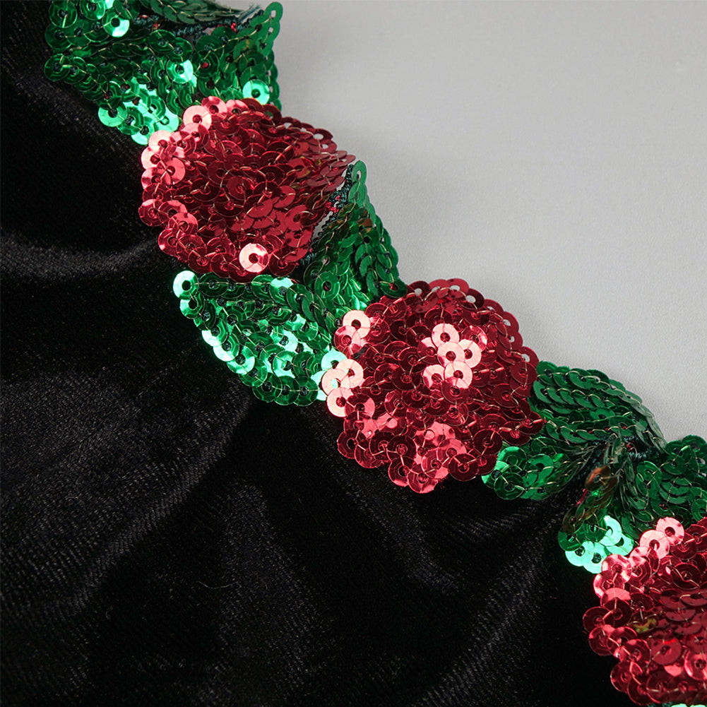 Strapless Sleeveless Sequins Midi Dress BD2492